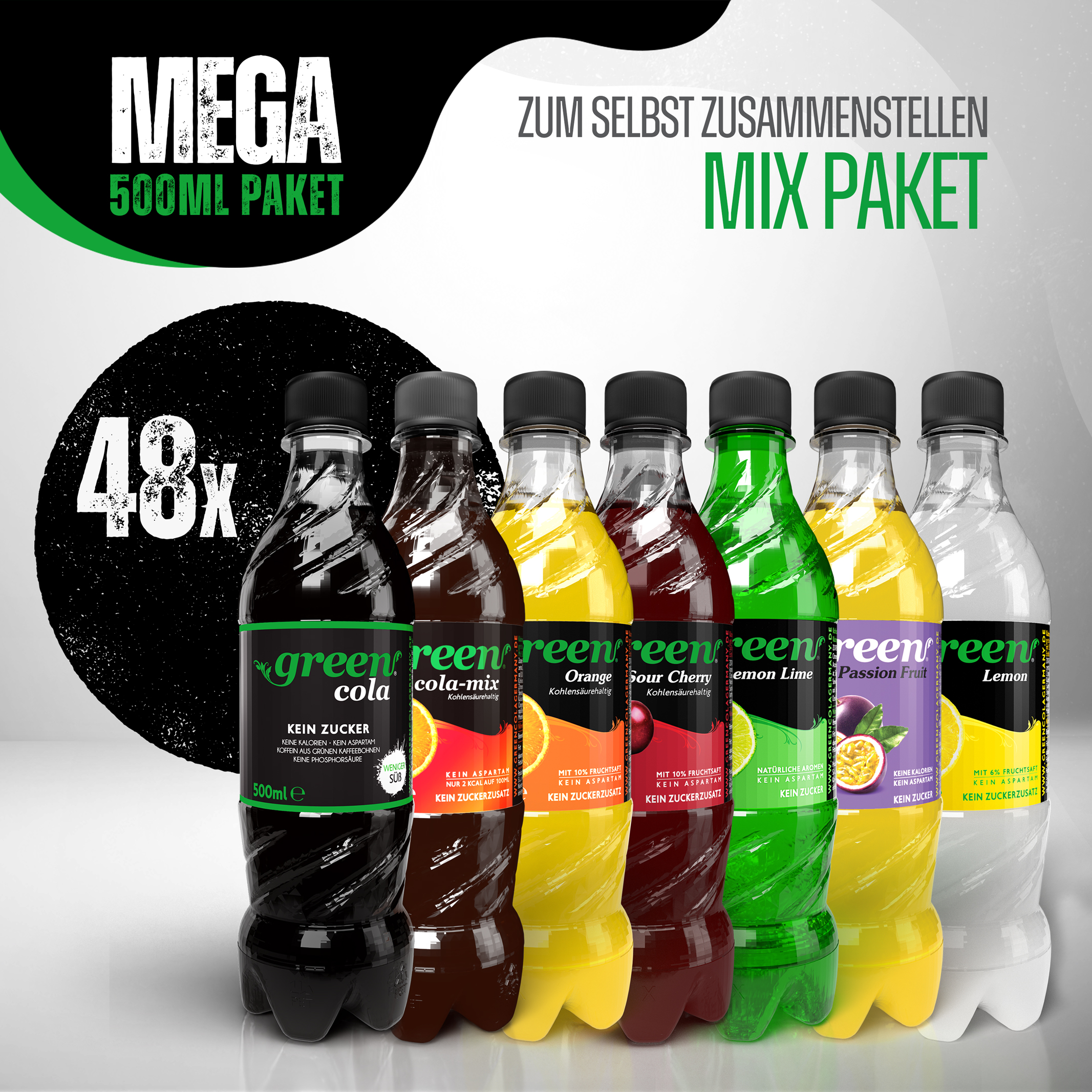 Green Mega Mix Paket 48 x 500ml