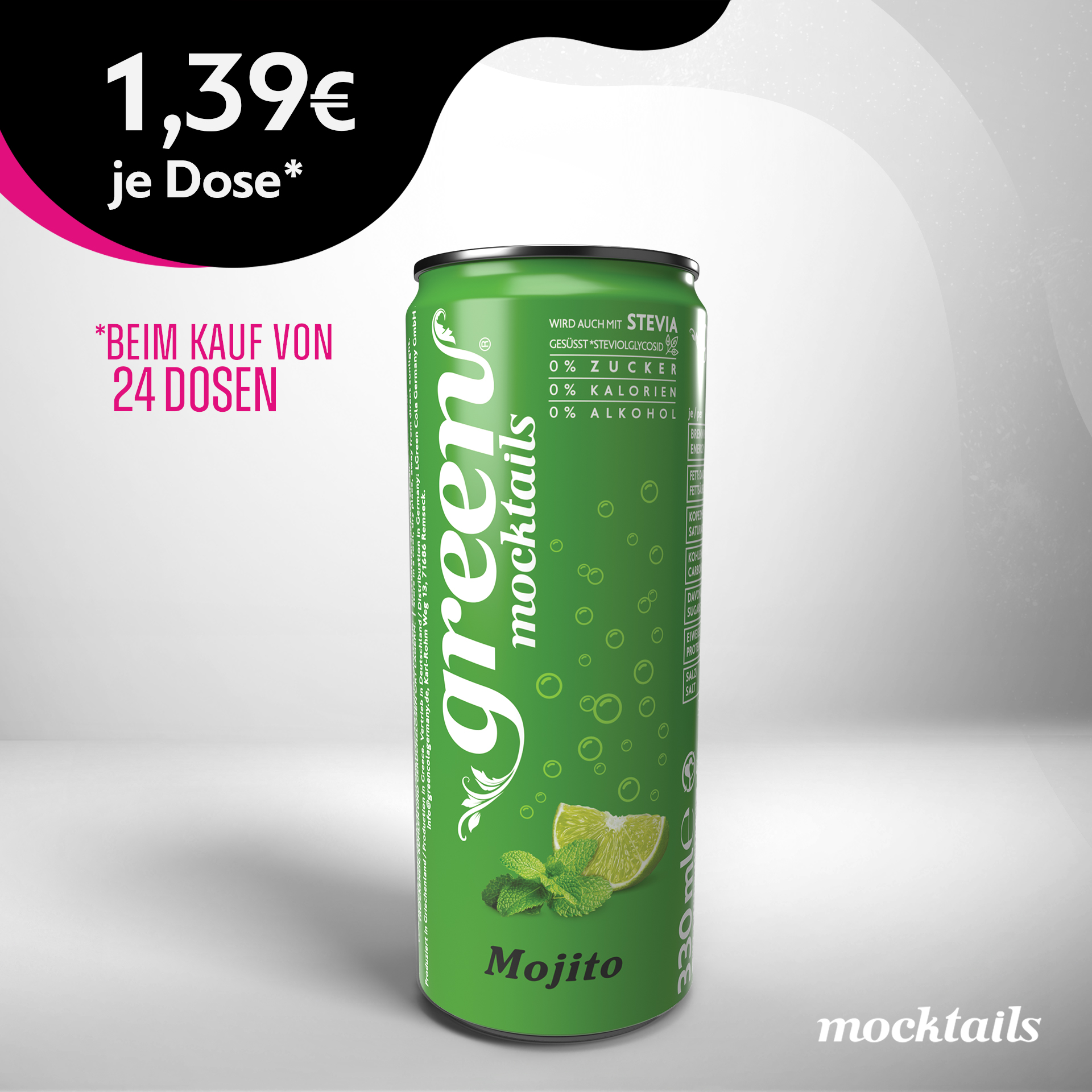 Green Mocktails Mojito 24 x 330ml Dosen