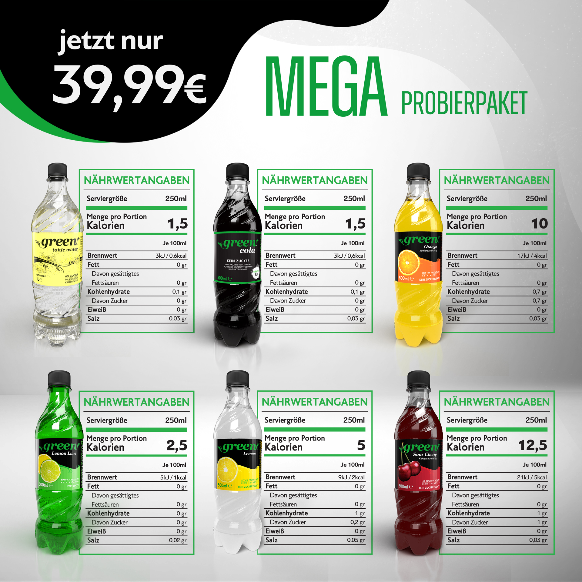 Green MEGA - Probierpaket