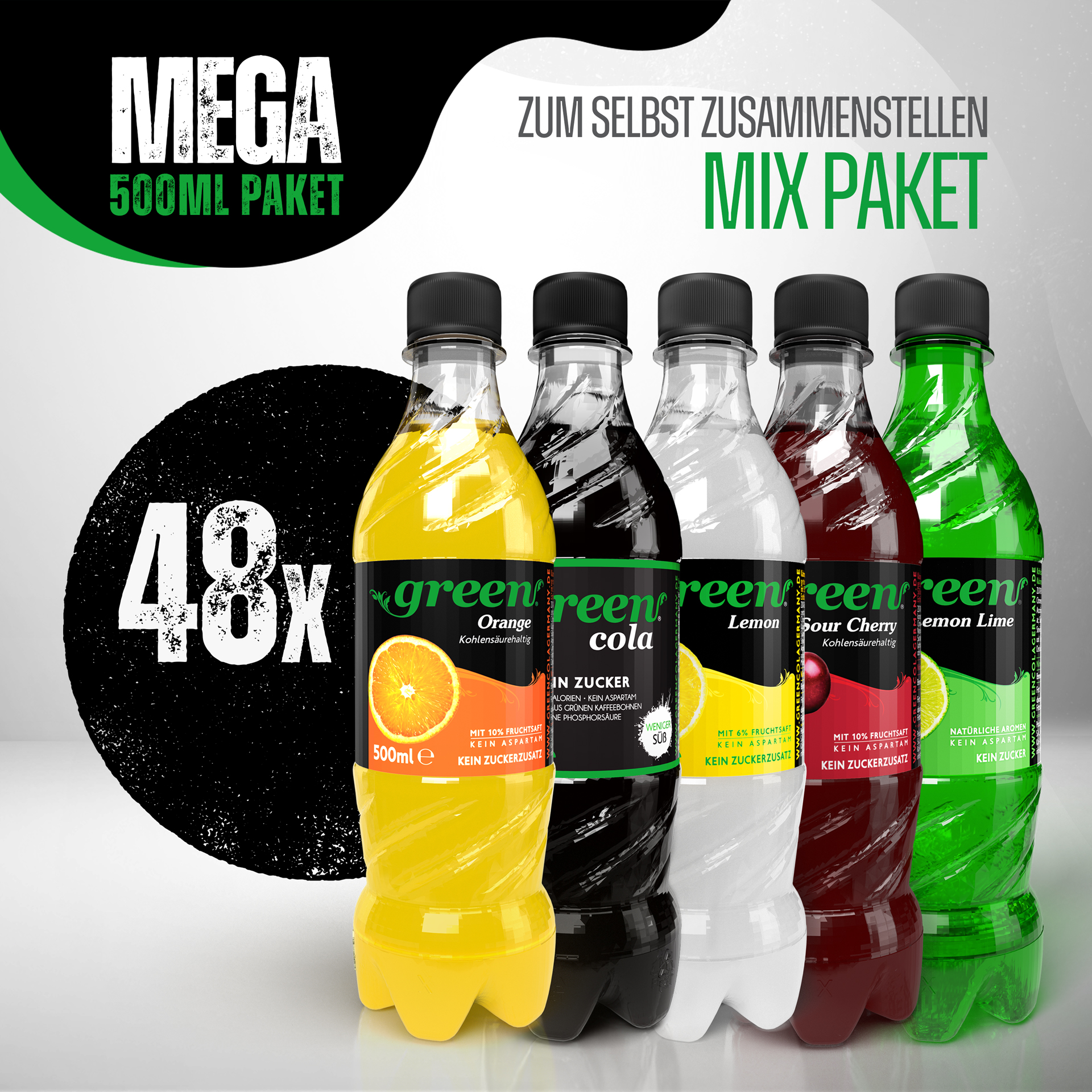 Green Mega Mix Paket 48 x 500ml