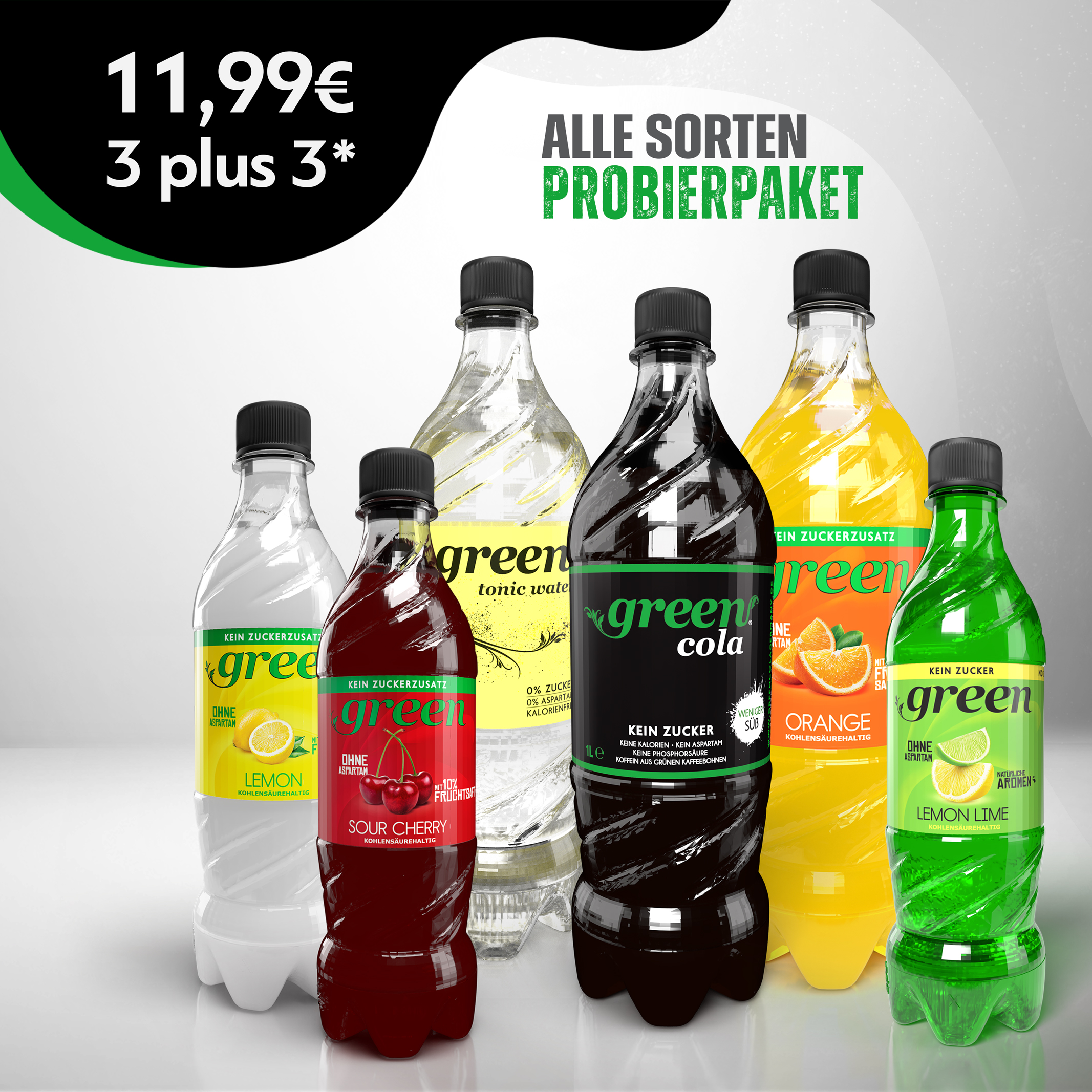Green Limonaden - Alle Sorten Probierset