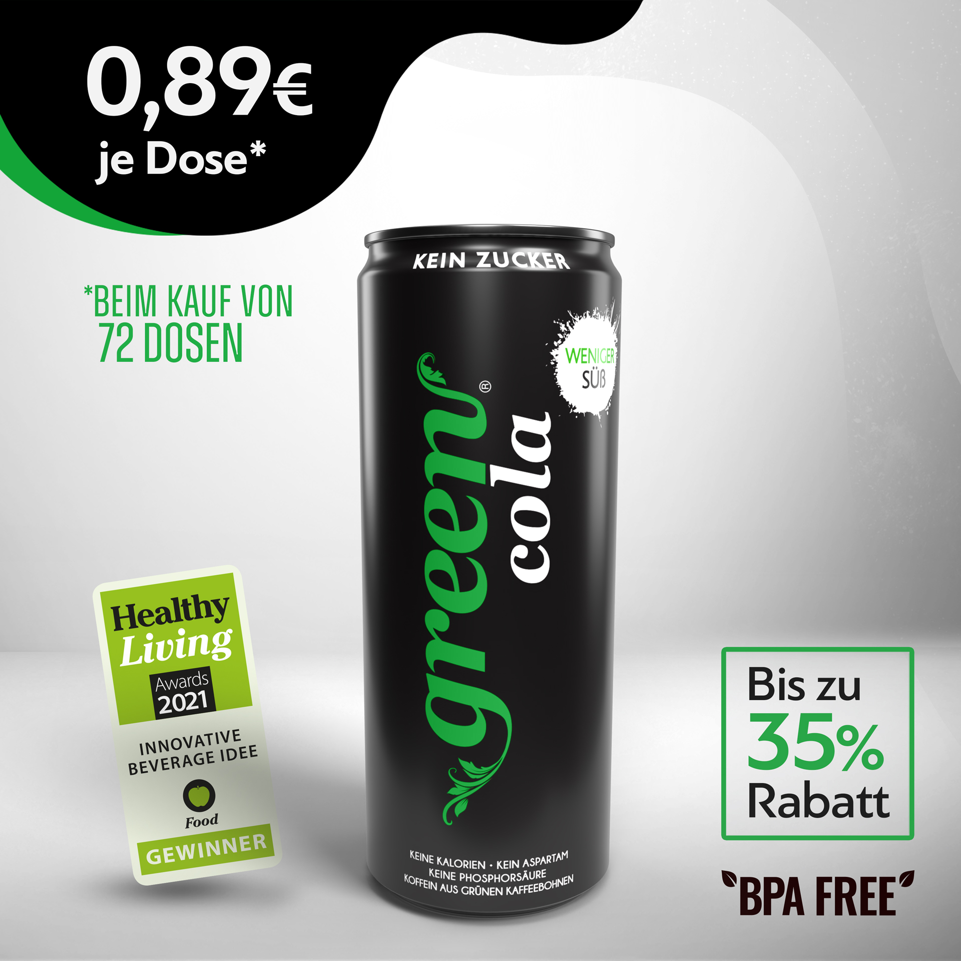 Green Cola DPG 6 x 330ml Dose