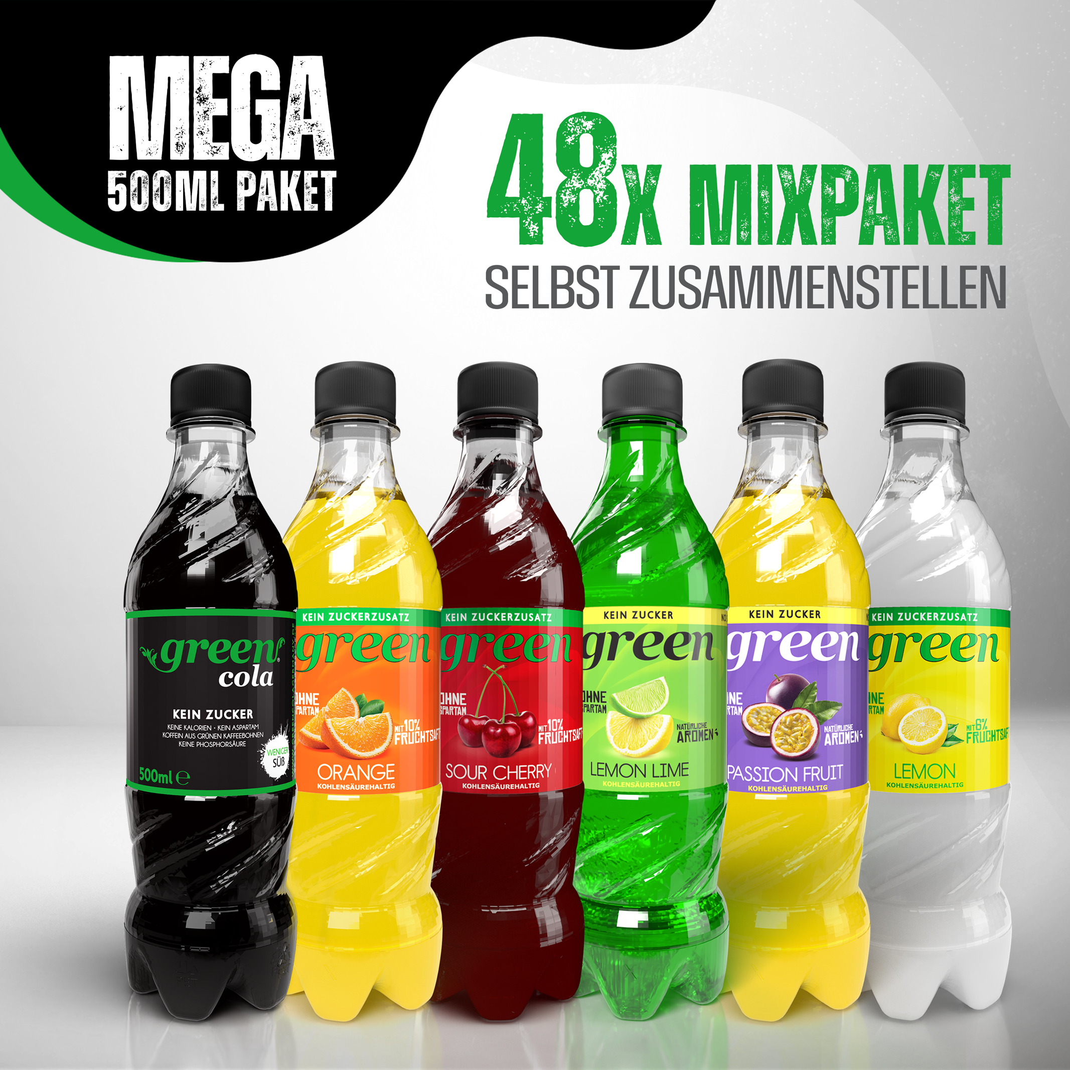 Green Mega Mix Paket 48 x 500ml