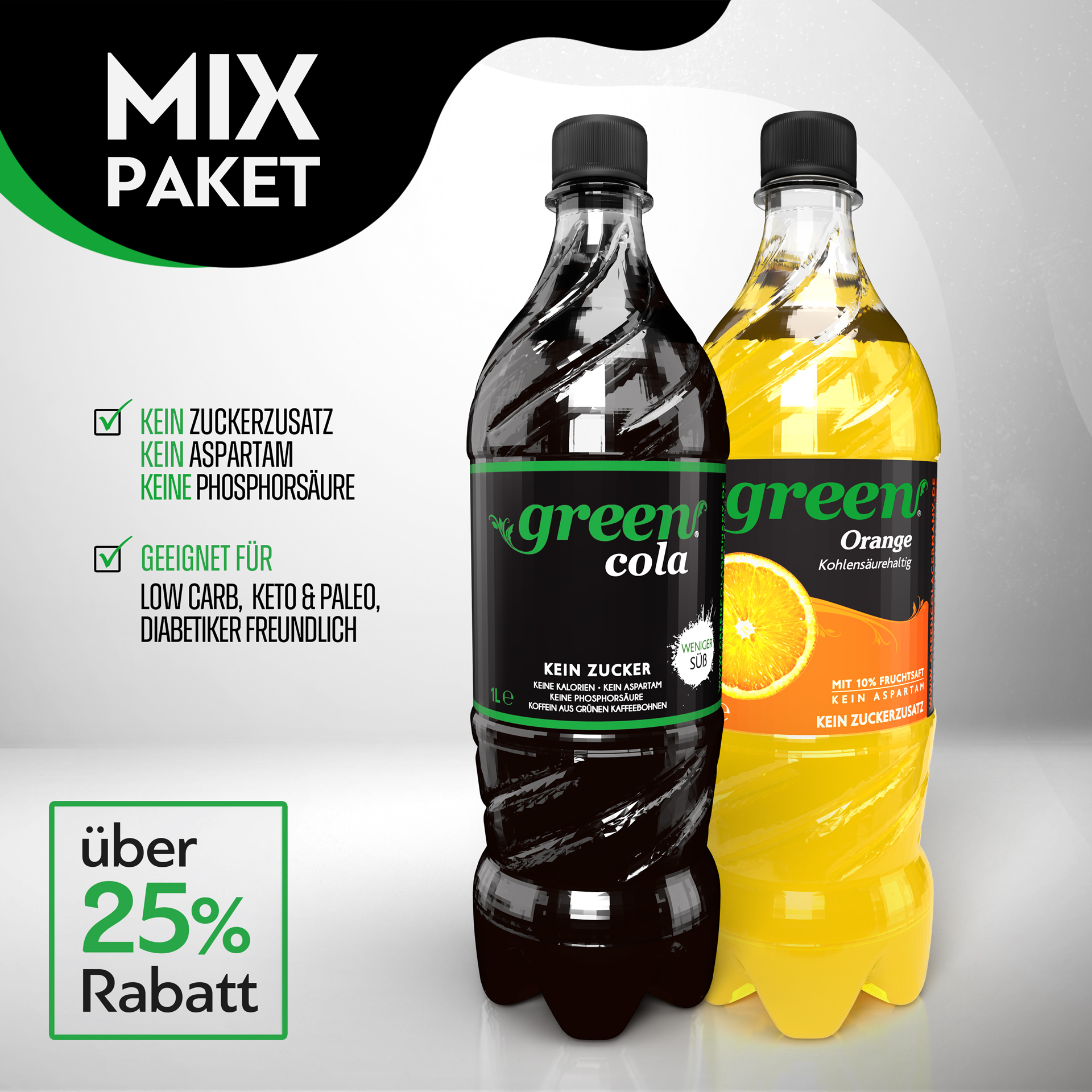 Green Cola-Mix Paket 24 x 1l Pet 