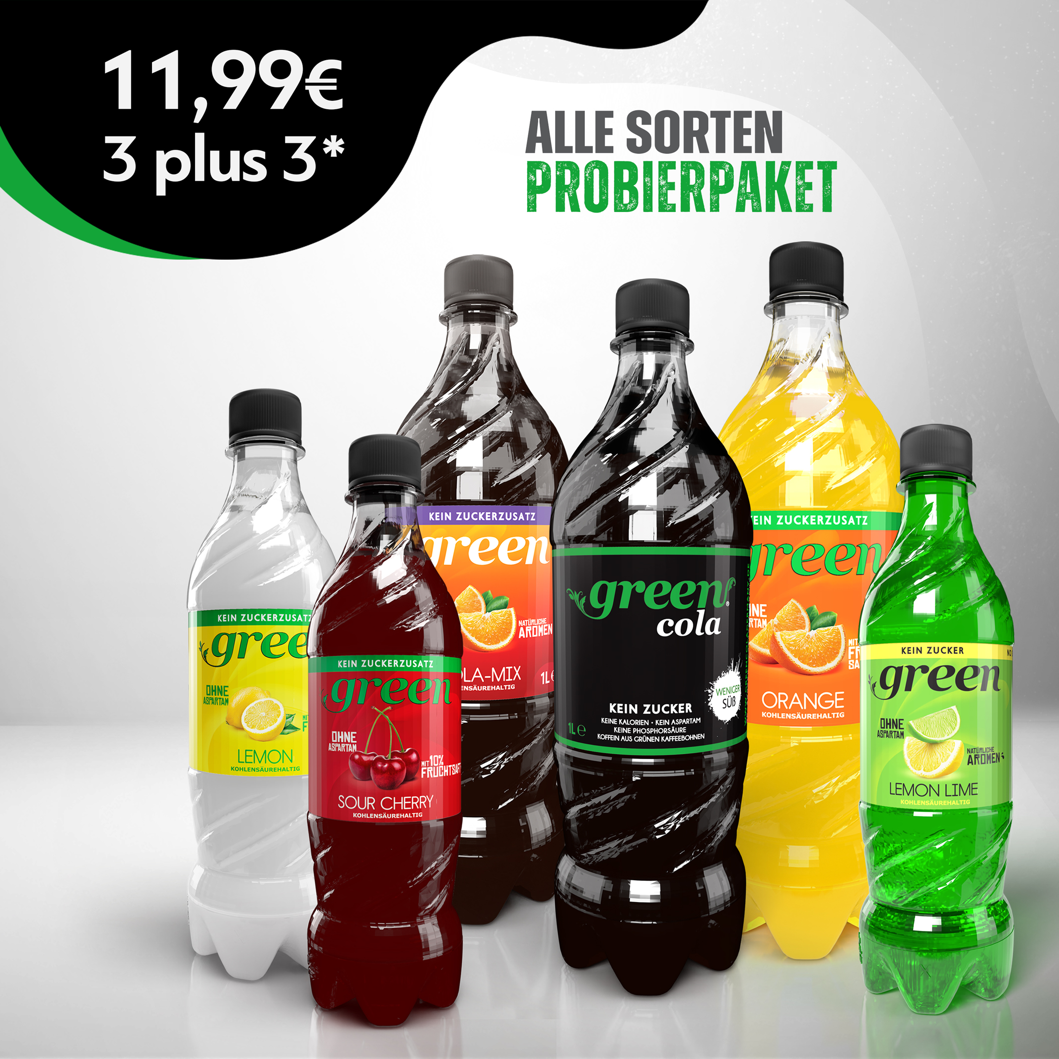 Green Limonaden - Alle Sorten Probierset