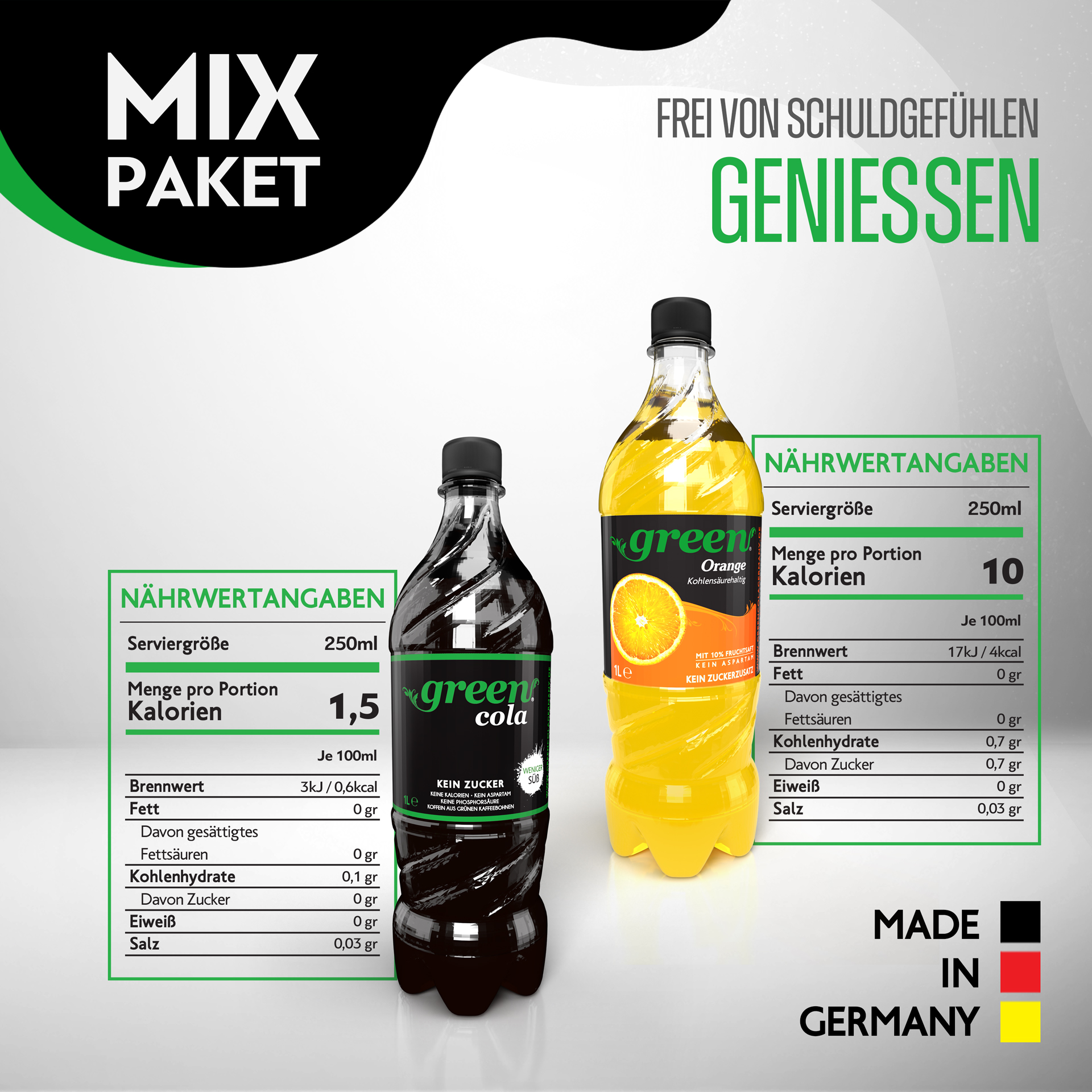 Green Cola-Mix Paket 24 x 1l Pet 