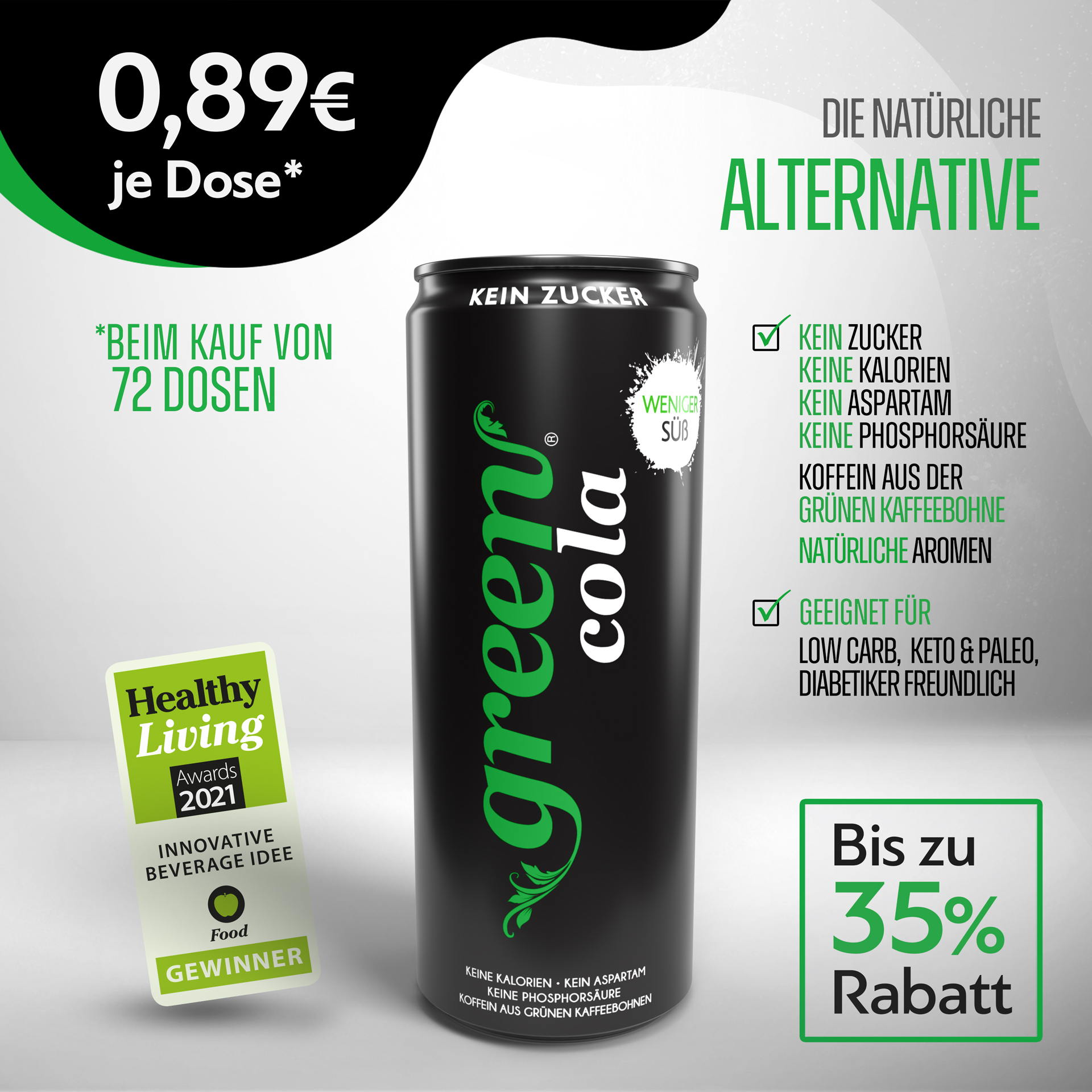 Green Cola DPG 6 x 330ml Dose