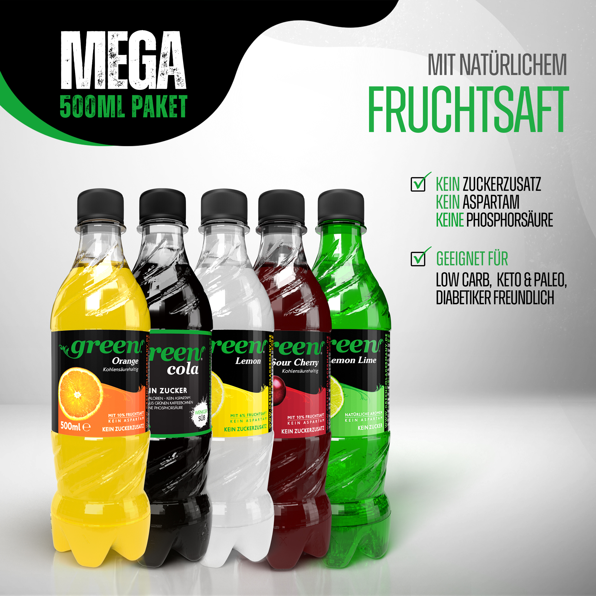 Green Mega Mix Paket 48 x 500ml